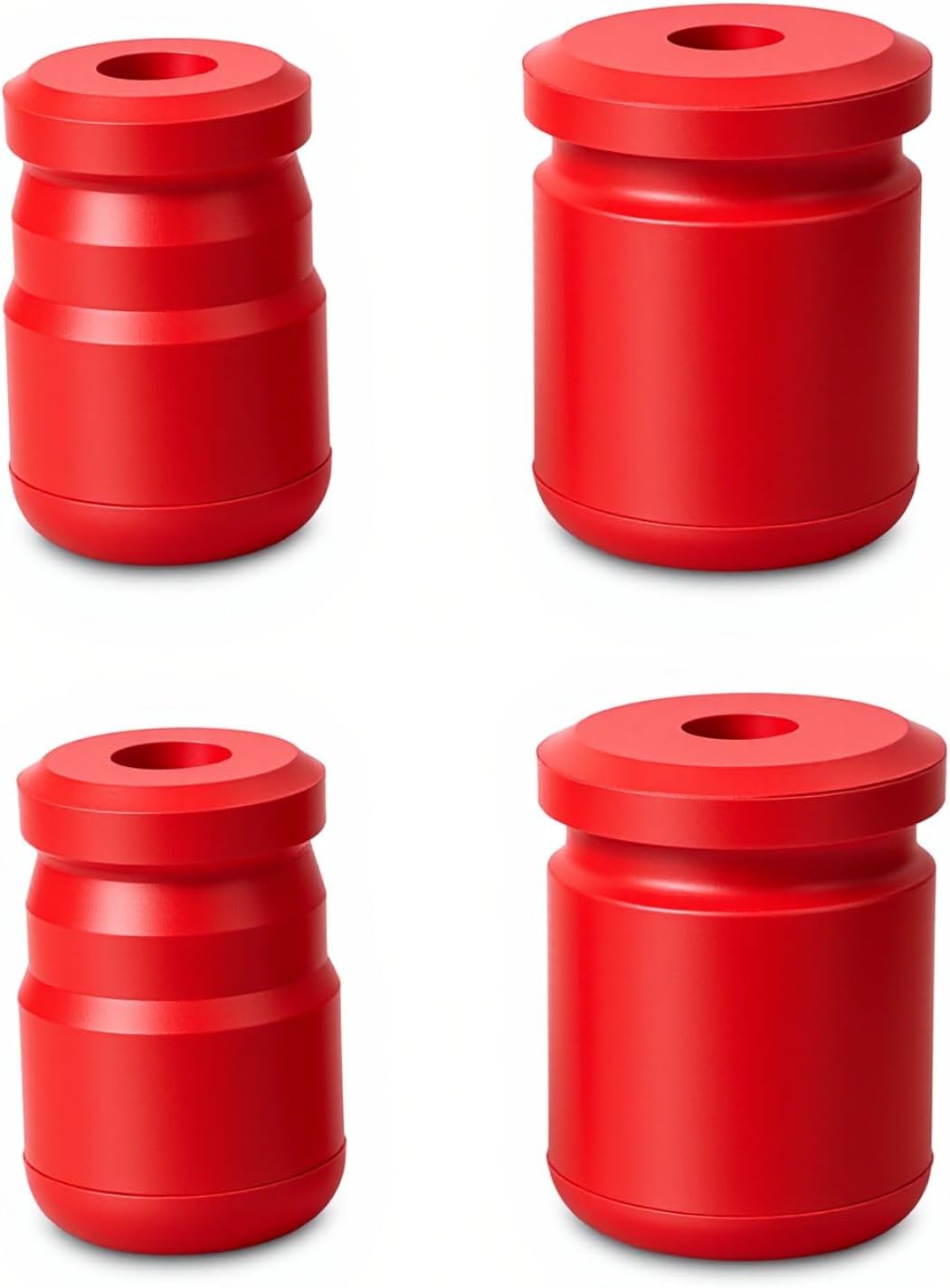 4PC Front & Rear Bump Stops Fit for Jeep Wrangler JK JKU Sport Rubicon Sahara Freedom Unlimited 2007-2018, Replace 1-1303 1-1304