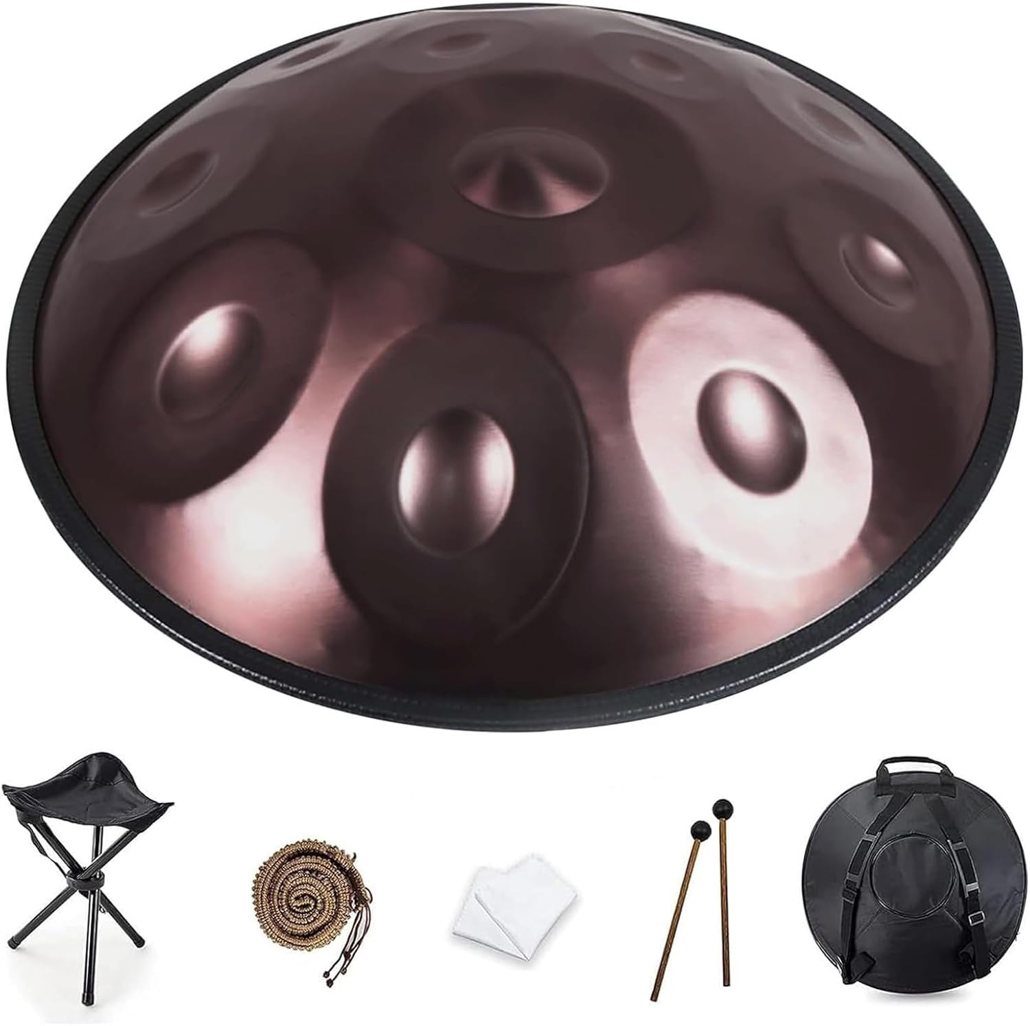 Handpan Drum para Adultos 22 Pulg D Menor Kurd 9 Notas miniatura 1