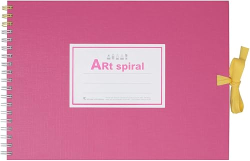 Maruman S311-08 Sketchbook Art Spiral F1 Thick Drawing Paper, 24 Sheets, Pink