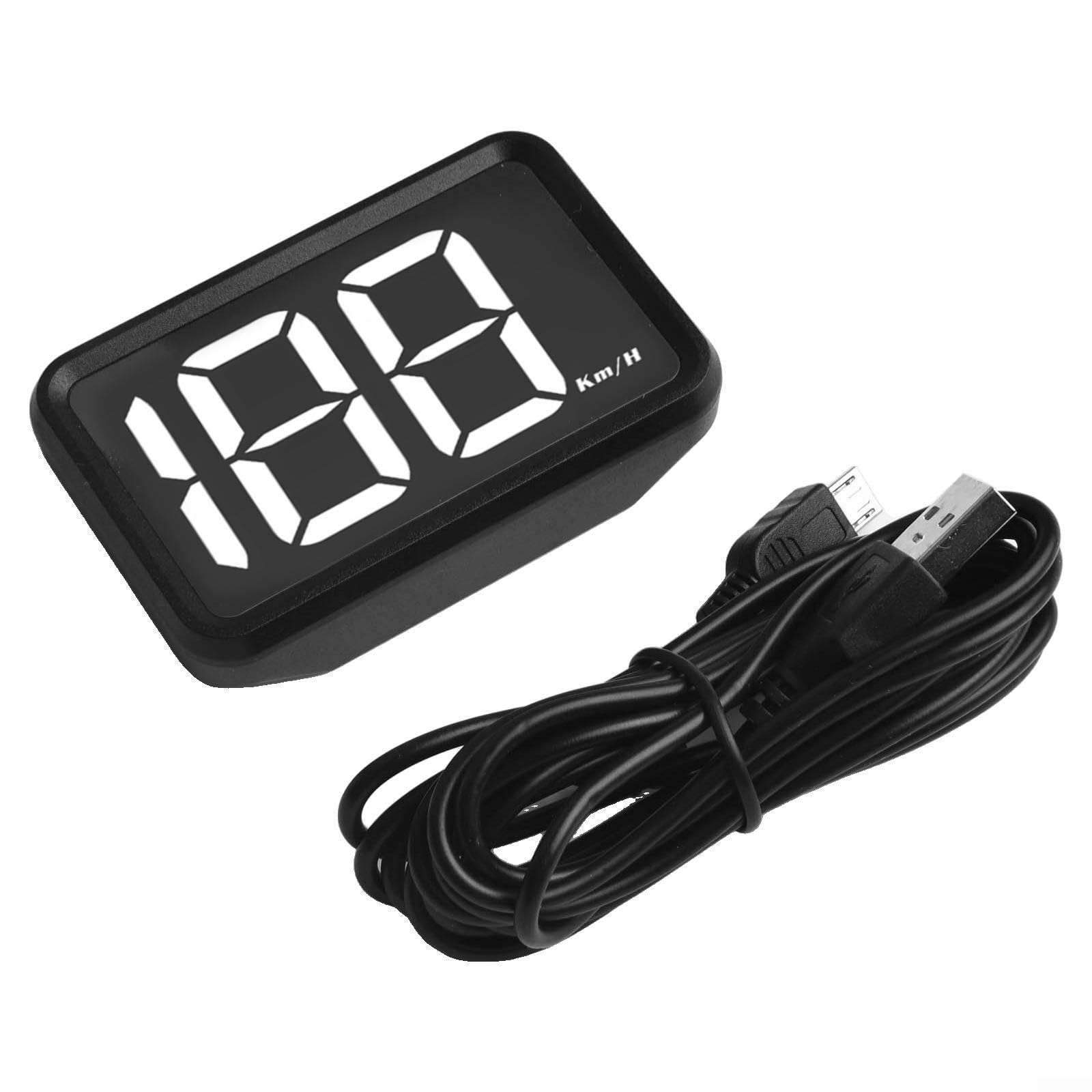 Car Head Up Display 3.0" KMH Digital HUD con GPS in tempo reale di misurazione della velocità per tutti i veicoli compatibile con SUV camion e moto