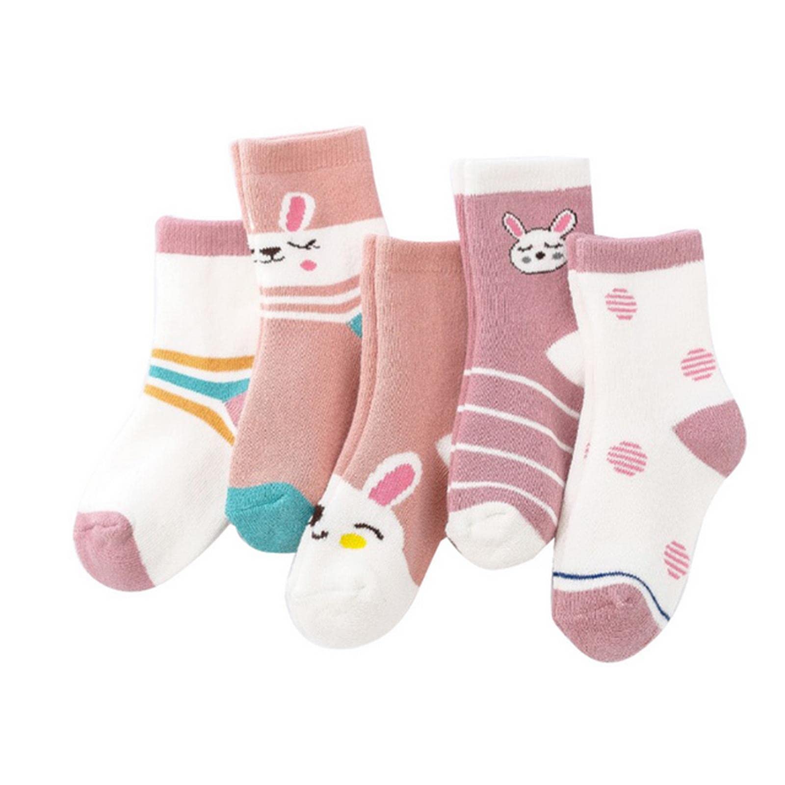 Calcetines 5 Pares/Lote Gruesos Calcetines para Niños De Algodón De Algodón De Invierno para Niños Calcetines para Niños Chicas Calcetines Termales