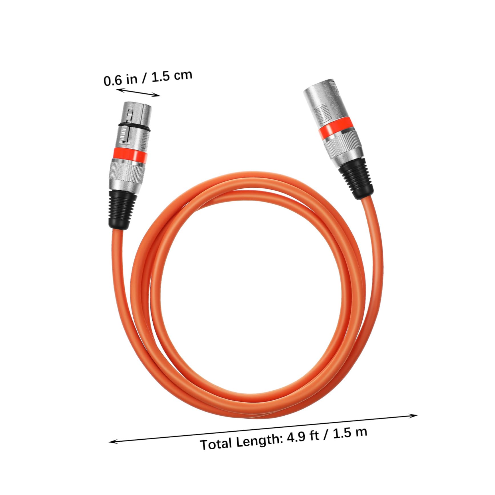 KOMBIUDA Xlr Mikrofonkabel mit Stecker und Buchse Stabile Signalübertragung Zugfest und Strapazierfähig für Aufnahme und Lautsprecher