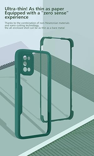 Miniatura 2 de Funda compatible con Realme 7 Pro, compatible con Realme 7 Pro, protector de pantalla integrado 2 en 1, color verde