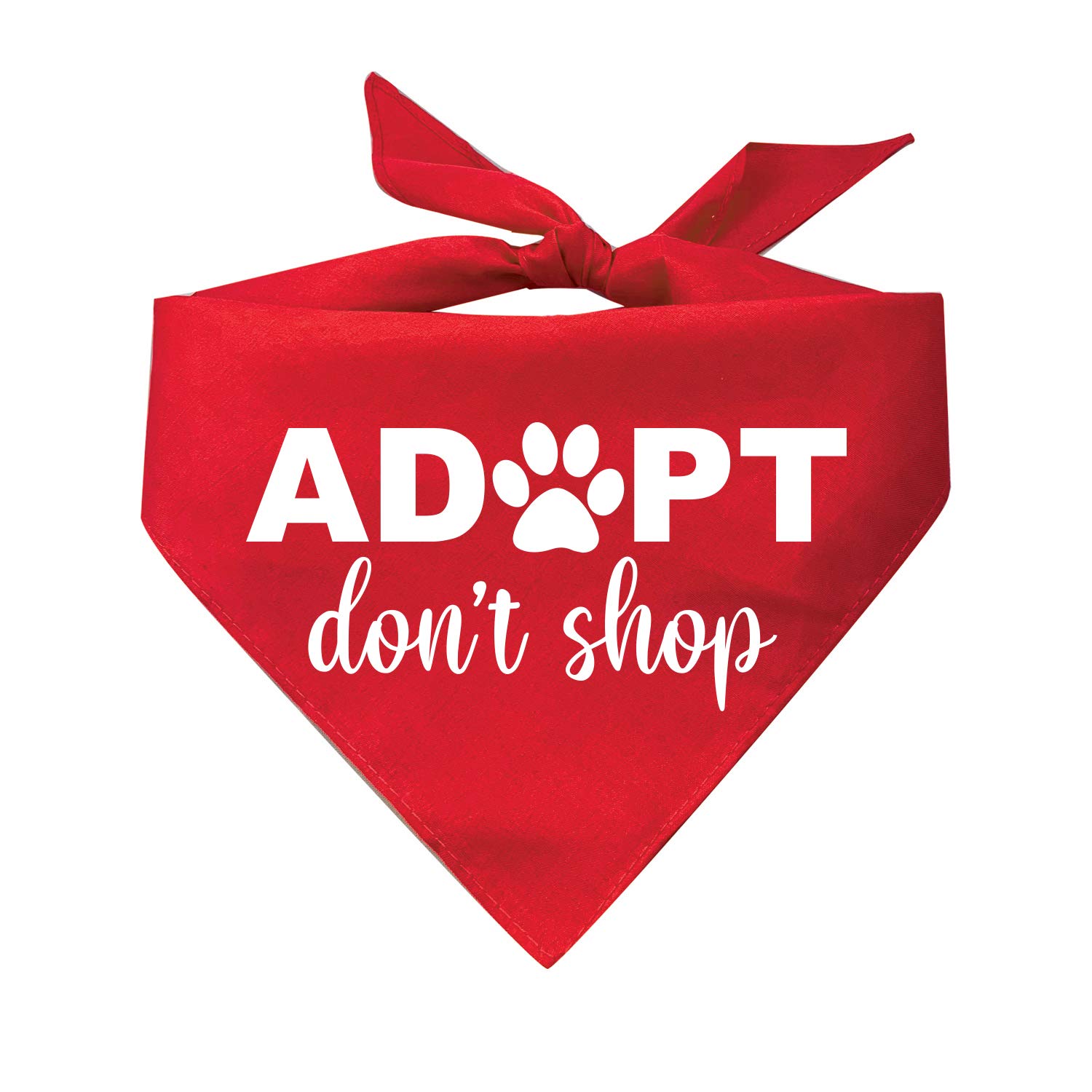 Adopt Don’t Shop Printed Dog Bandana (Assorted Colors)