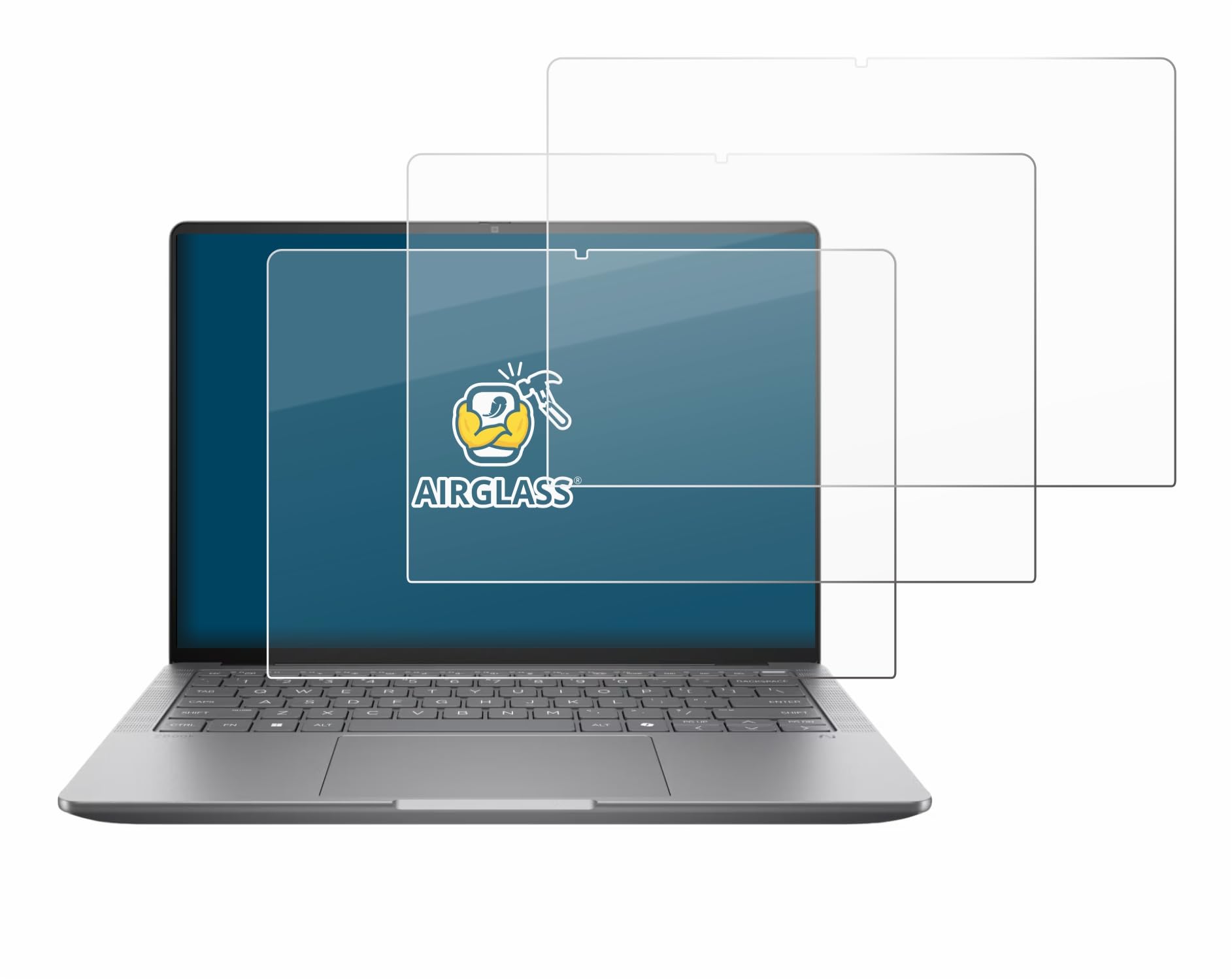 brotect 3 Pezzi Pellicola Vetro per HP Zbook Ultra G1a 14" | Chiara Protezione Schermo Made in Germany, Durezza 9H Anti-Graffio Glass Screen Protector