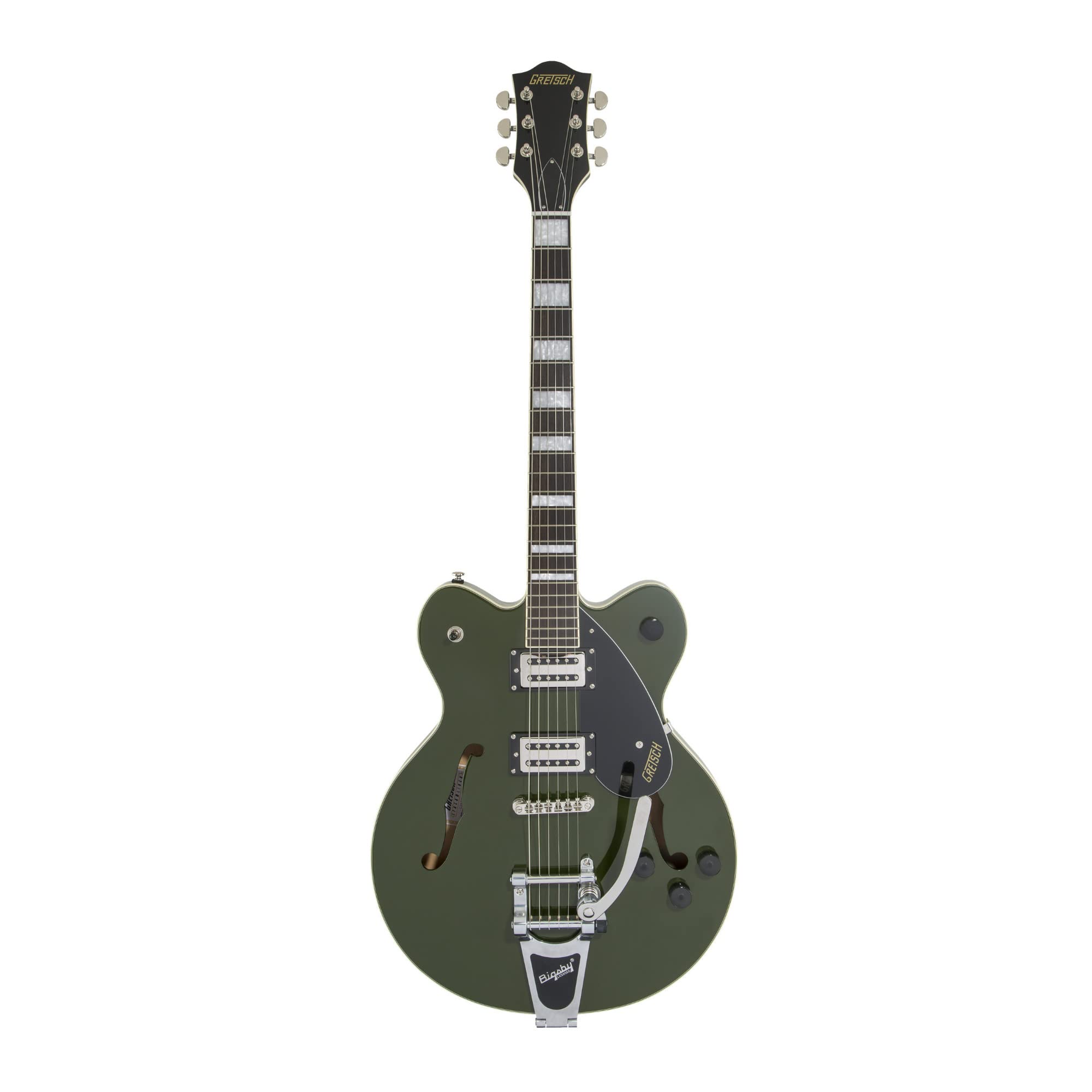 Gretsch G2622TStreamliner Center Block Double-Cut with Bigsby, Laurel Fingerboard, Broad'Tron BT-2S Pickups Electric Guitar (Right-Handed, Torino Green)