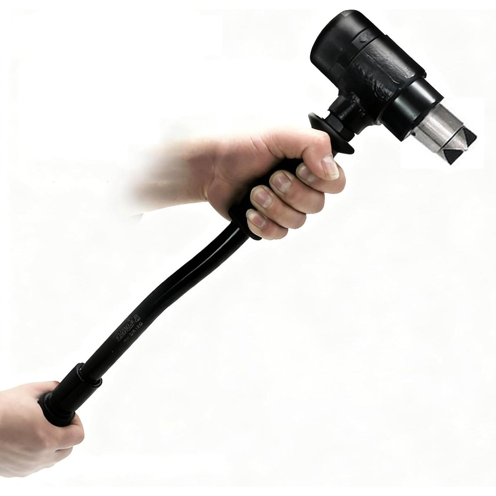 Eiwitany Industrial Pneumatic Descaling Hammer with Hammer Head, Reciprocating Air Rust & Paint Stripping Tool for Metal Surface Treatment (A)