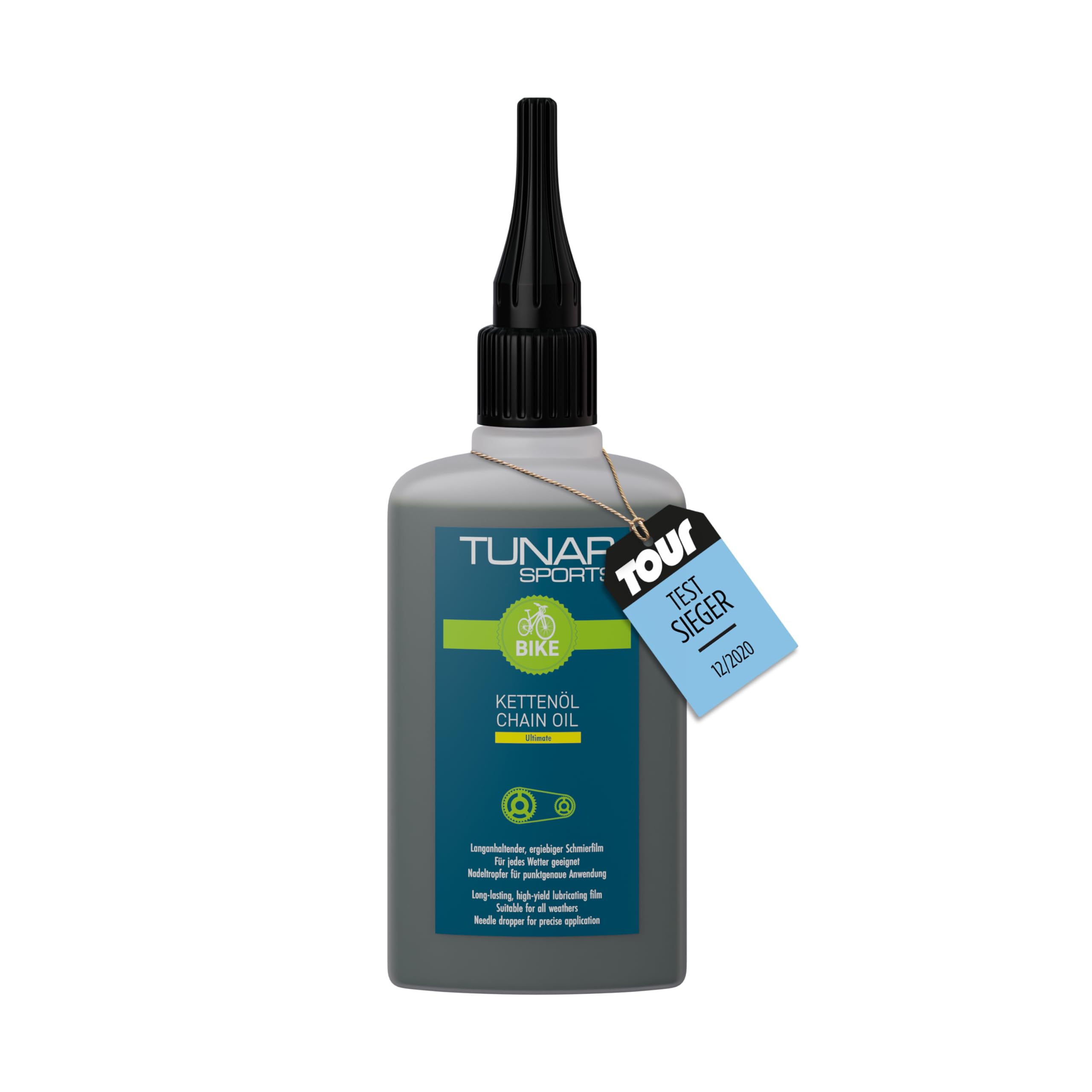 TUNAP SPORTS Olio per catena Ultimate – Flacone contagocce da 100 ml | Lubrificazione a lungo termine per pignone, cambio e catena | Applicazione precisa | Made in Germany