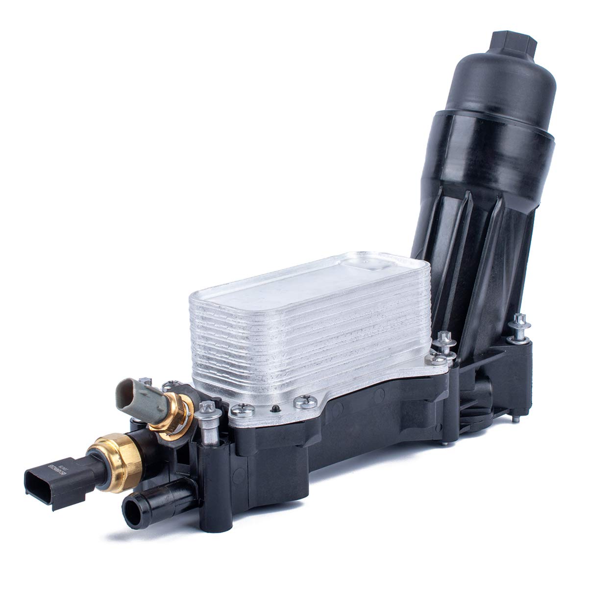 Buy Engine Oil Cooler and Oil Filter Housing Adapter Assembly Replaces 68105583AF,Fit for 2014