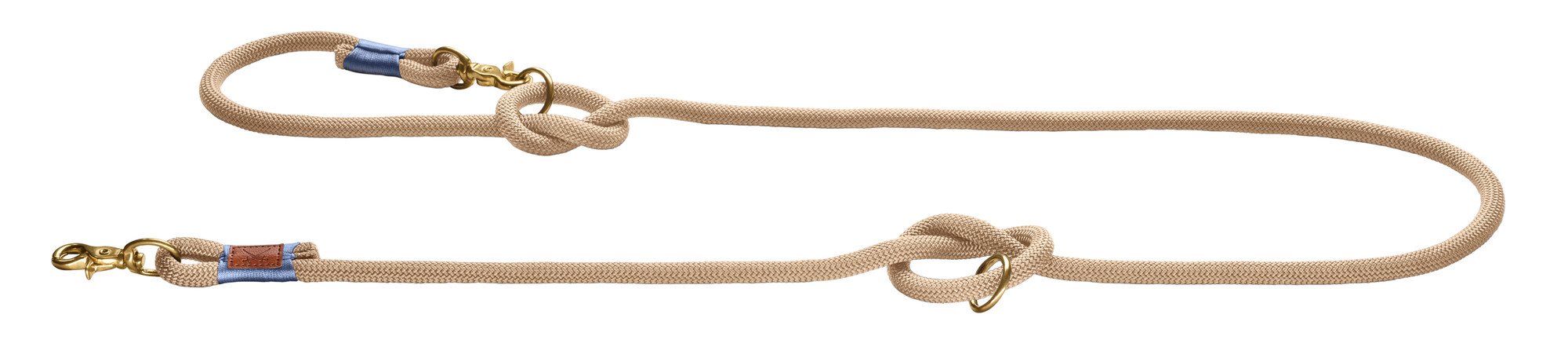 HUNTER Laisse réglable Sansibar Rantum, Corde 12/200, Brun Clair