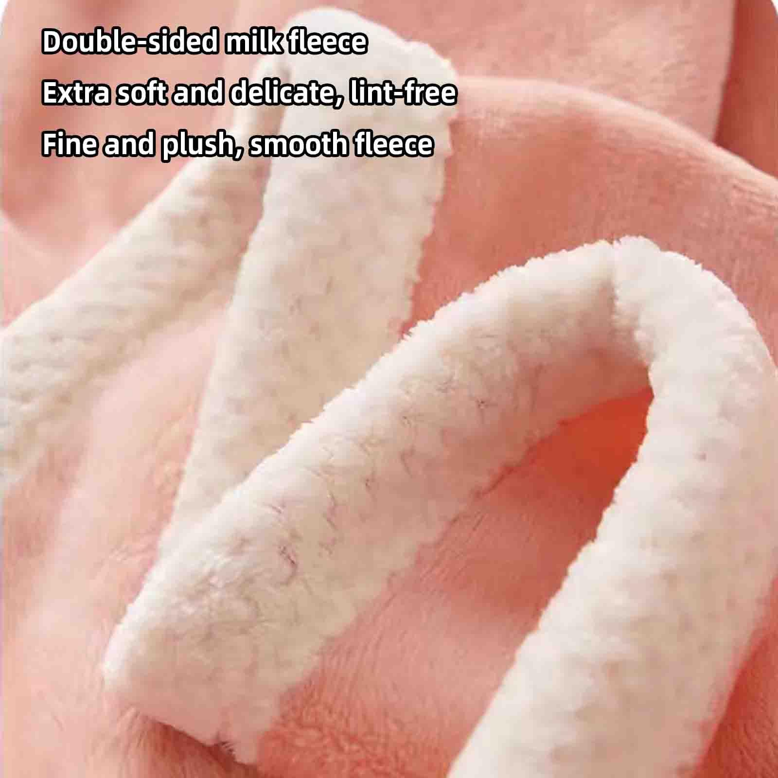 JUSHZ Plaid Matrimoniale Coperta Pile Matrimoniale Blanket Primaverile Letto Singolo Coperta Termica Pile Divano Morbido E Confortevole Lavabile in Lavatrice Per Autunnale (Pink 2,180x200cm)