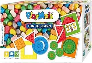 PlayMais Fun to Learn Craft Set for Children from 3 Years Old, Motorics Toy with 550 PlayMais & Motif Templates for Crafts › Promotes creativity & Fine Motor Skills. Natural Toy, Colours & Forms
