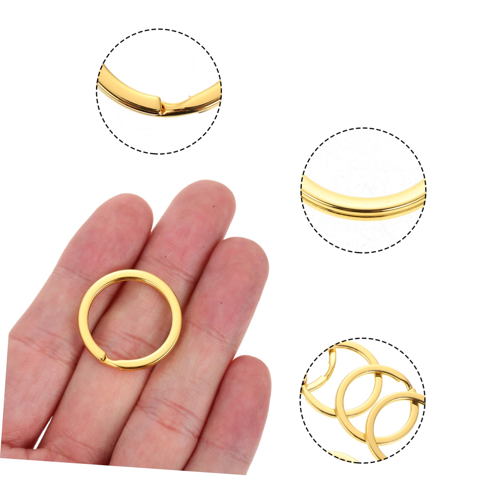 Angoily 4 Set Portachiavi Metallo Retro Per Chiavi Fai Da Te Design Piatto Accessori Pratici Per Chiavi E Pendenti Ergonomici E Sicuri 20 Pezzi*4