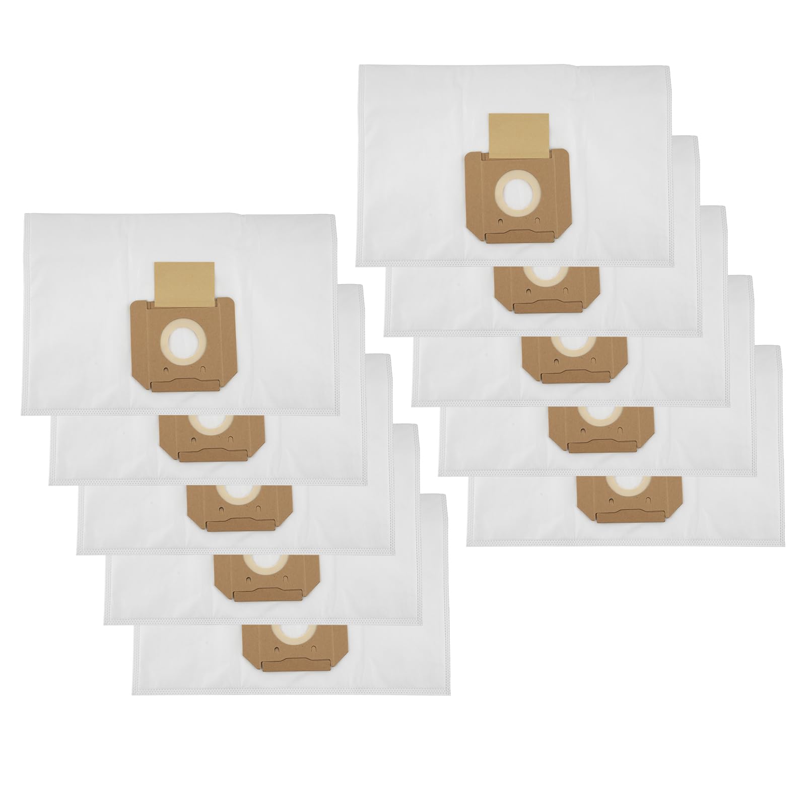 (10 Piezas) GAS 35 L AFC Bolsas de Polvo de Repuesto Compatibles con La Aspiradora Profesional Bosch GAS 35 L AFC/L SFC+/ M AFC, Bolsa Para Aspiradora, Bolsas de Aspiradora