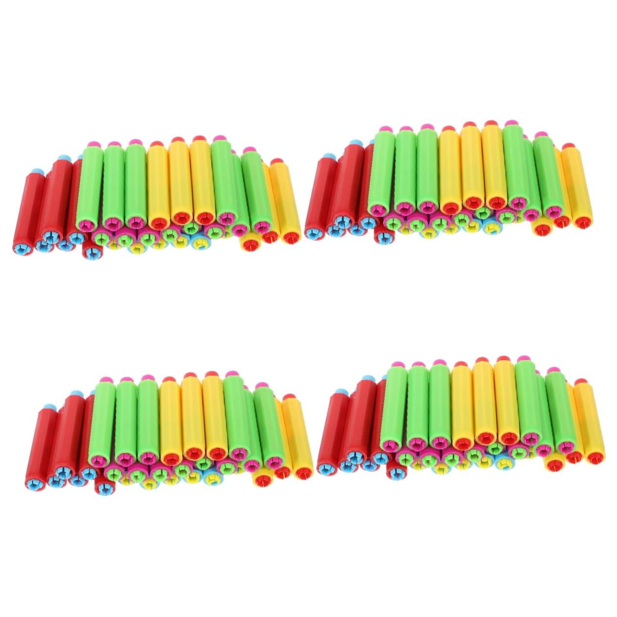 YARNOW 4 Set Gessetti Regolabile Clip Per Gessetti Colorati Per Aula 30 Pezzi * 4