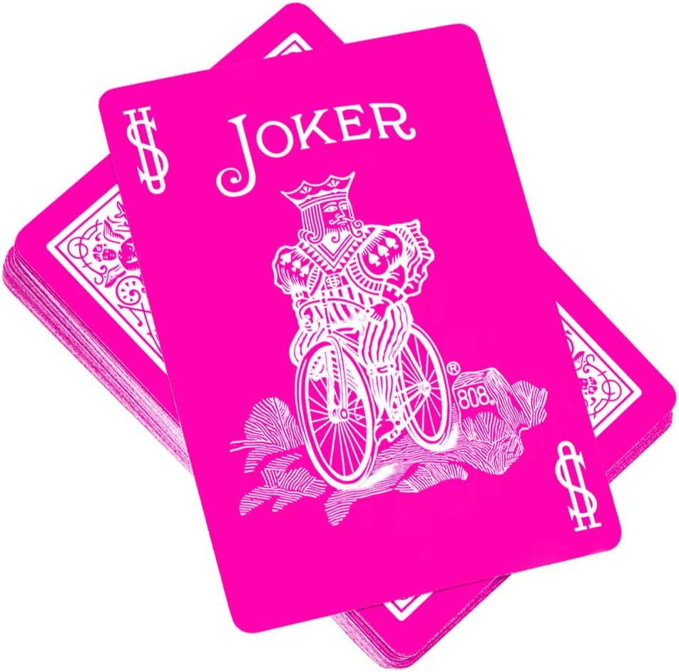 Magic Makers Pink Bicycle Playing Cards Deck