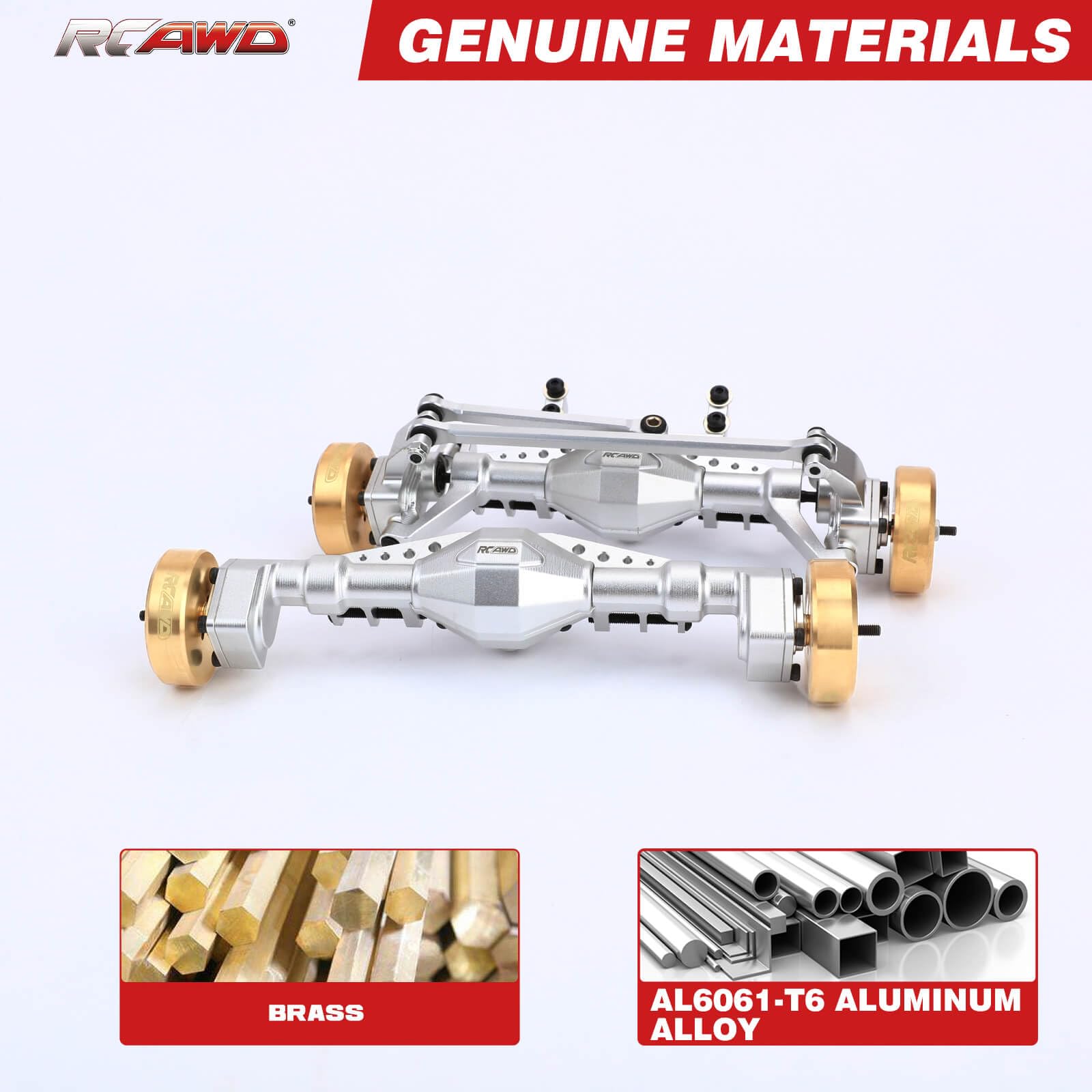 Amazon.com: RCAWD UTB18 Capra Brass Weighted Portal Axles Set with