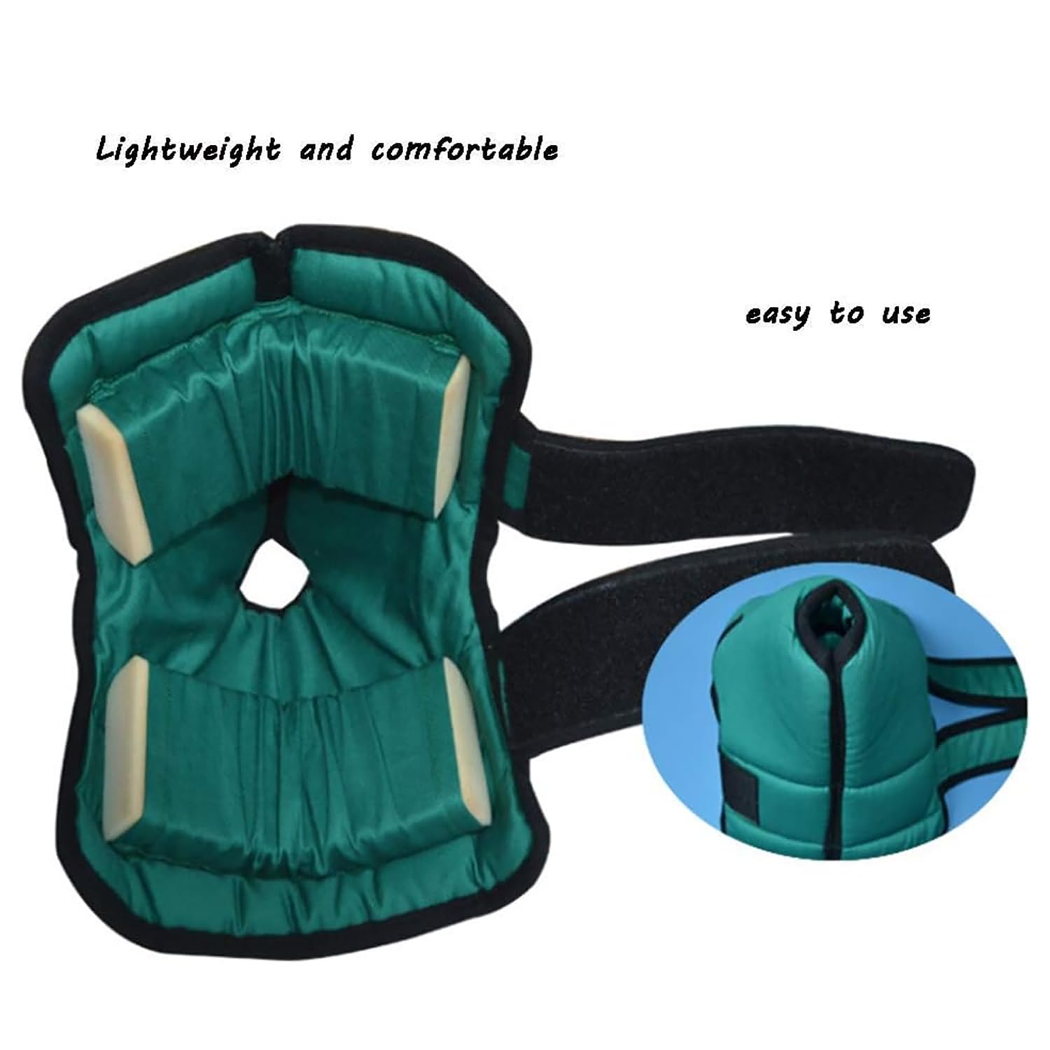 TsoLay 1 par de Cojines Protectores de talón, Protector de talón Que Alivia la presión con 2 Correas Anchas Ajustables, diseño Abierto ergonómico y Lavable Suave para postrados en Cama