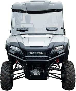 Seizmik UTV Versa-Vent Full Front Windshield Compatible with Honda Pioneer 700 2014-2025 UTV Models | Double Hard Coated | Scratch Resistant Poly | Side by Side Accessories