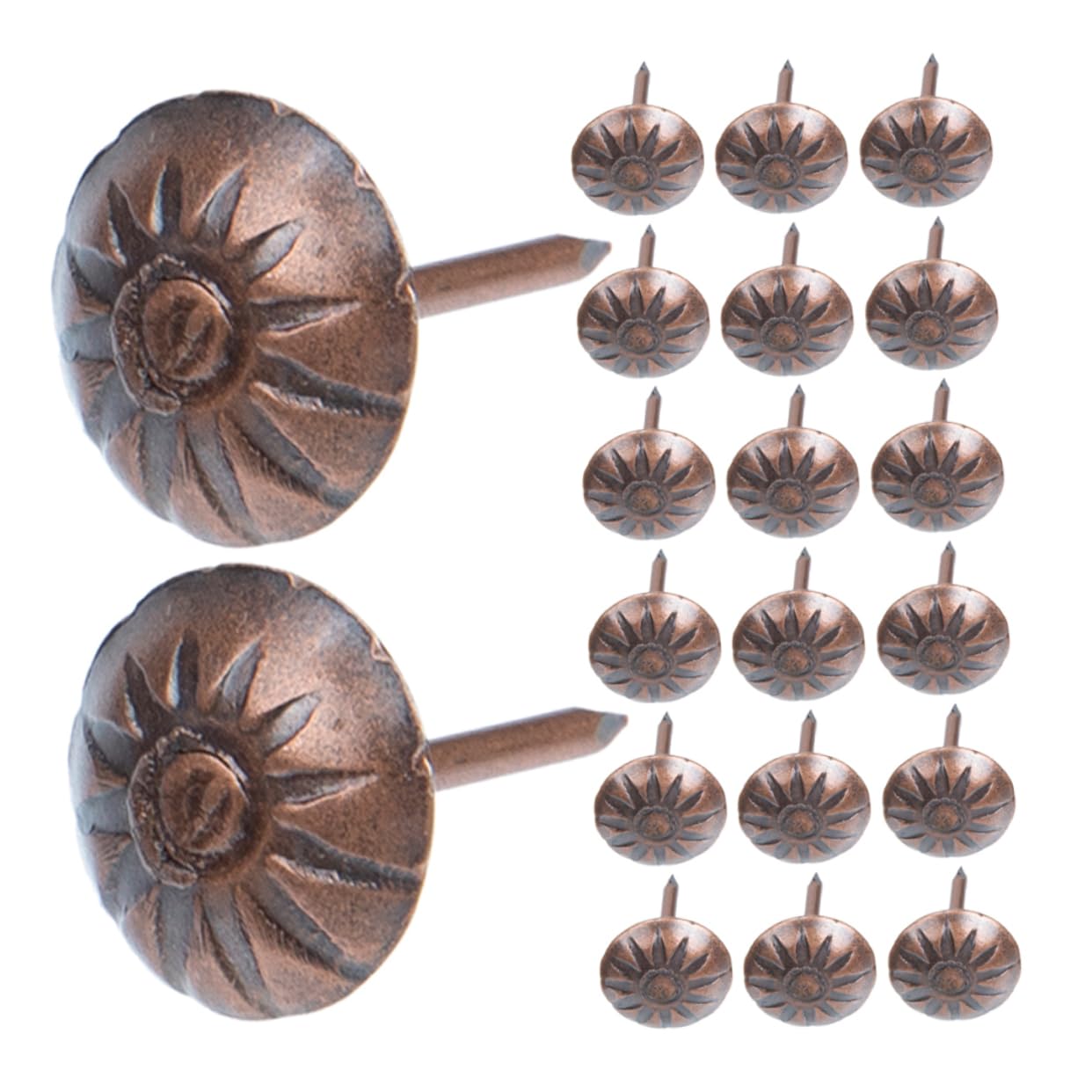 Clous tapissier décoratifs tête fleur rétro de qualité supérieure pour finitions haut de gamme