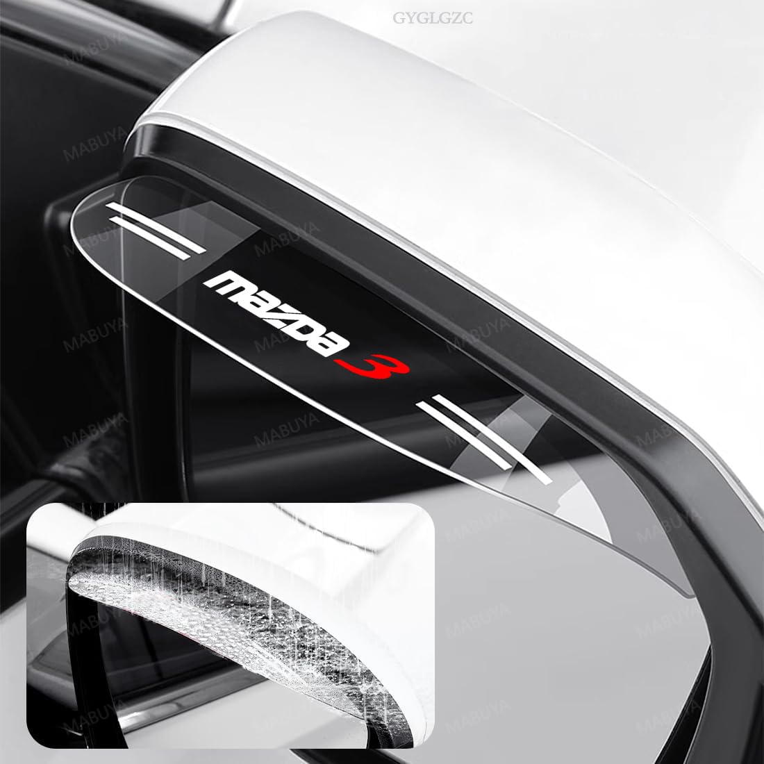 Amazon.co.jp: マツダ3 ドアミラーバイザー マツダ3 BP系 アクセラ BM