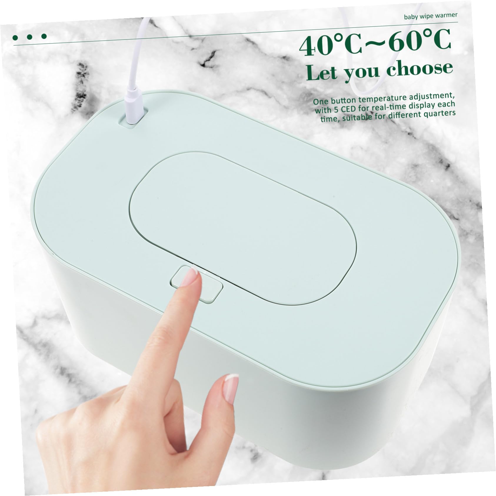 Calentador Portátil de Toallitas Húmedas USB con Temperatura Constante para Bebés Compacto y Ligero Compatible con Múltiples Marcas para Invierno y Viajes