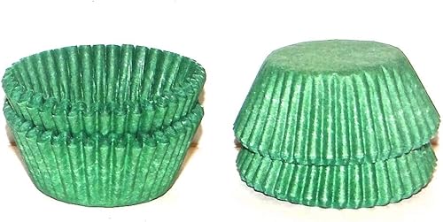 #5 - Tazas de papel verde para dulces, paquete de 200 suministros para hacer dulces