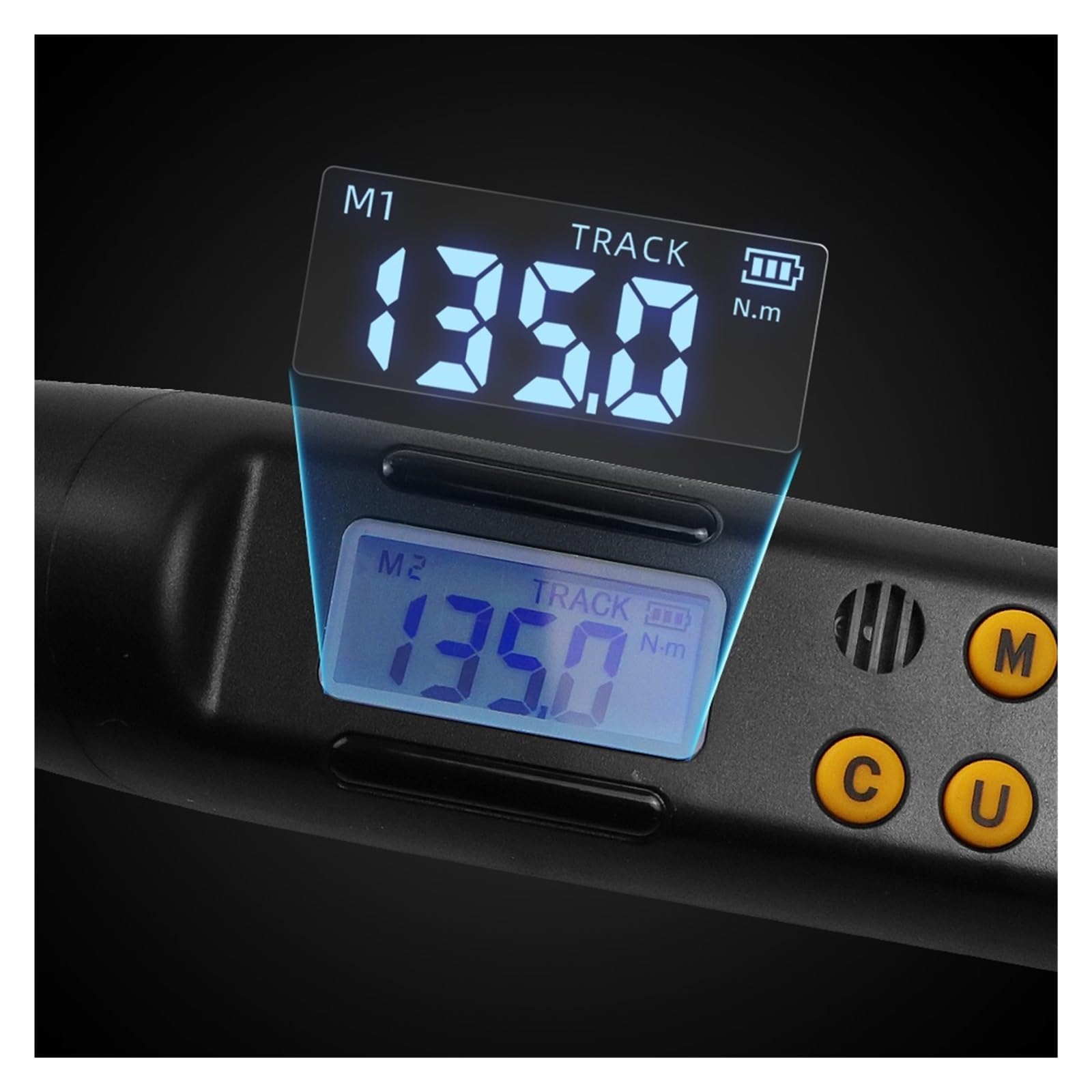 Juego De Llaves DinamoméTricas Llave Dinamométrica Digital Profesional Ajustable De Alta Precisión For Guardar Datos, Herramienta De Reparación De Bicicletas, Automóviles Y Bicicletas(17-340N.m 1-2)