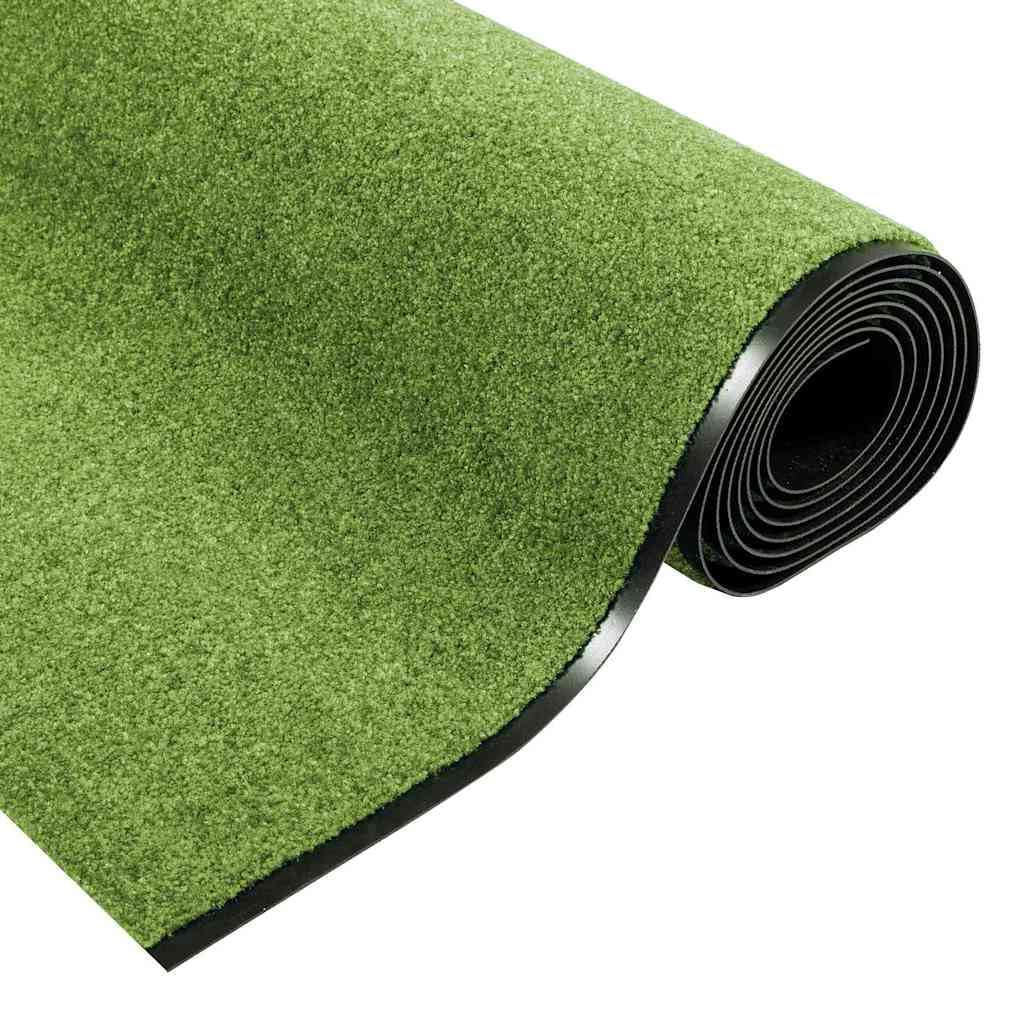 Fußmatte Grün Schwarz 120x350 cm rutschfest Sauberlaufmatte