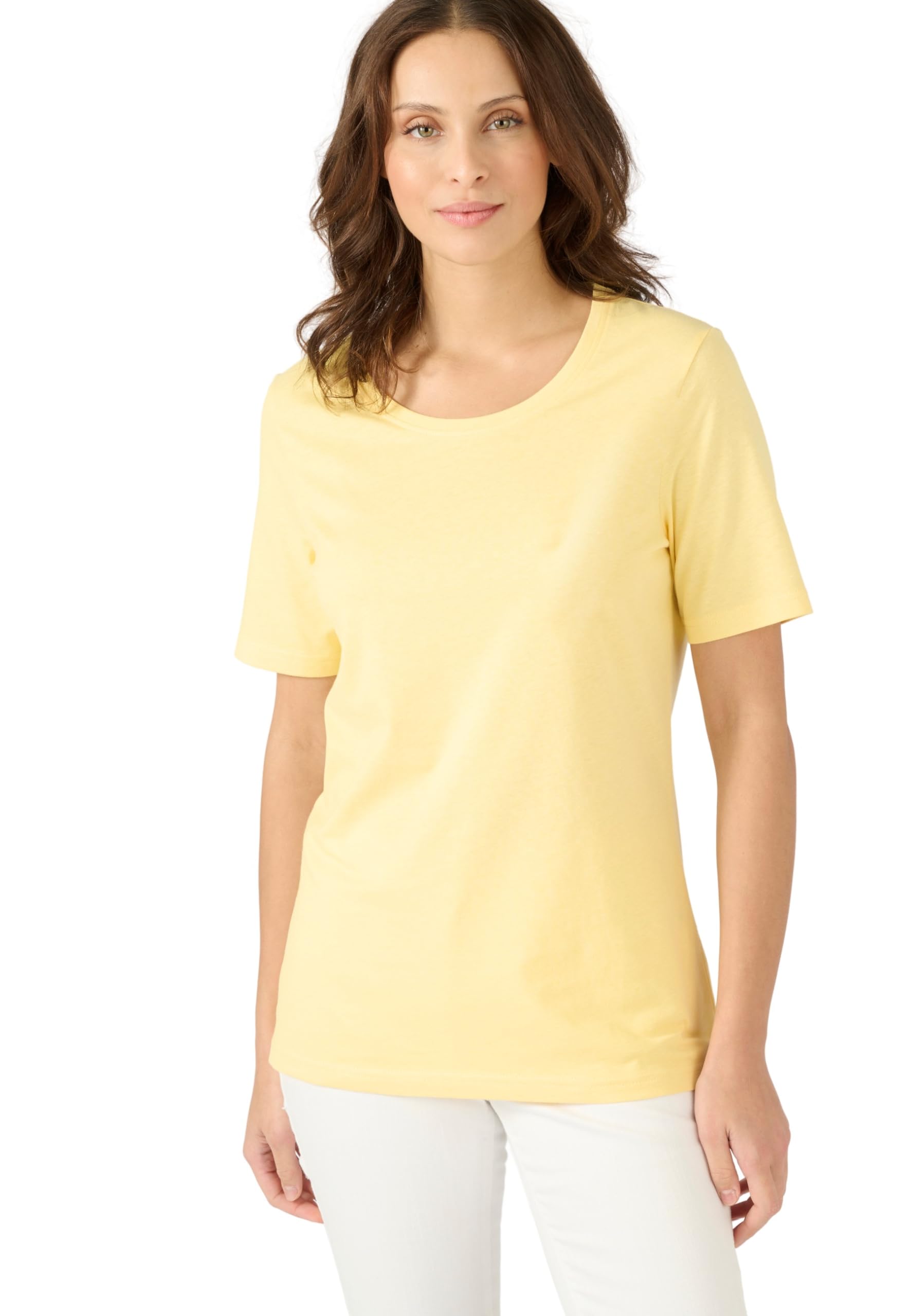 Damart - Pack of 2 T-Shirts, Lemon, 18/20