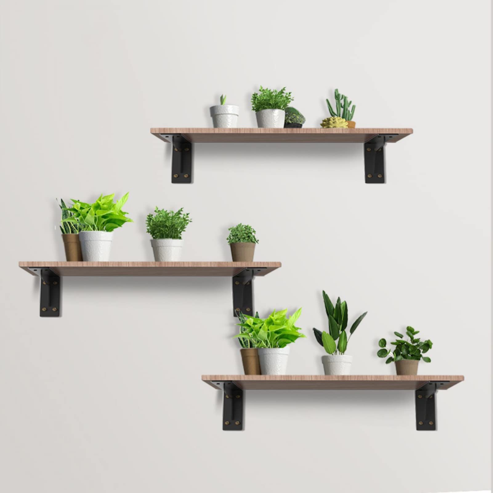 Soporte De Estante, Soportes Para Estantes Flotantes De Acero Inoxidable Soportes Ciegos - Soportes Para Estantes Flotantes - Soportes En L Soportes Resistentes - Incluye Tornillos Y Tacos De Pared (