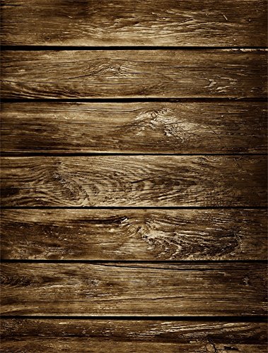 YongFoto 1x1,5m Vinile Fondale Foto Legno Bordi