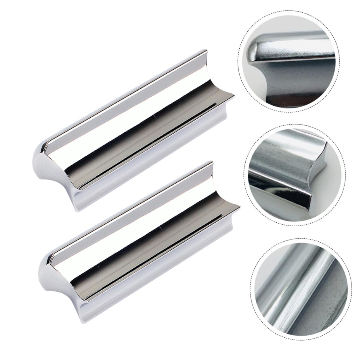 ULDIGI 2pcs Metal Guitar Slides Large Fret Rocker Guitar Accessories for Lap Steel Guitars