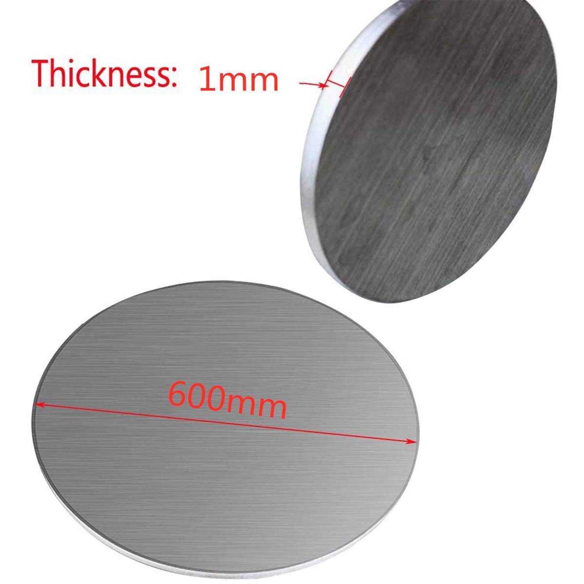 Lamiera di acciaio, lamiera rotonda in acciaio inossidabile Piastra circolare in acciaio inossidabile Diametro disco 600mm, 650mm, 700mm(600mmx1mm)