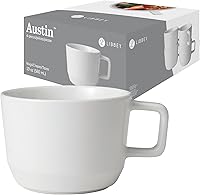 Vista 14 de Libbey Austin - Juego de 4 cuencos de ensalada de porcelana de 28 onzas, color azul basalto