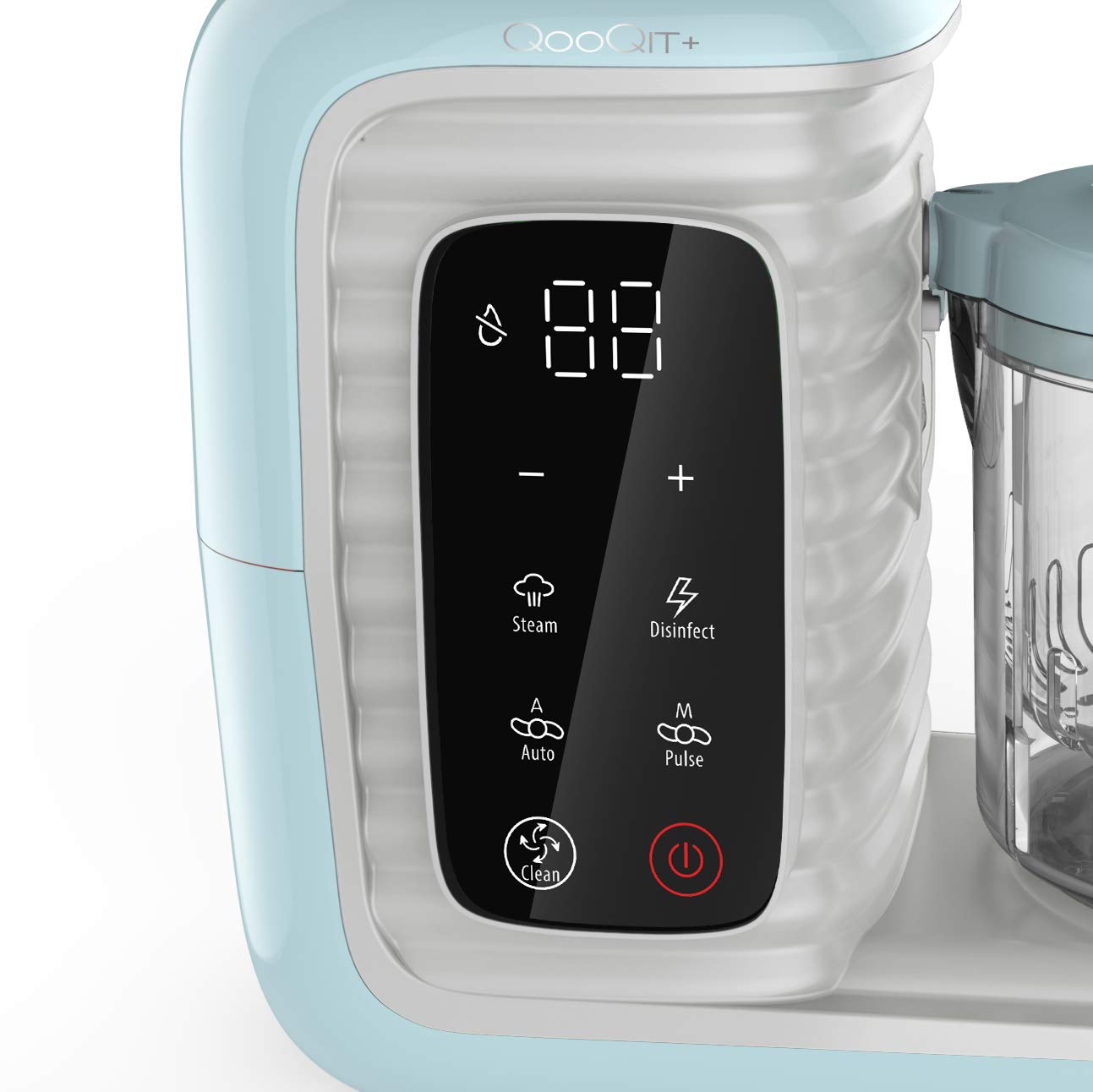 LuxxBaby QooQit+ Machine de nourriture pour bébé 7 en 1 pour tout-petits, fabrication d'aliments organiques avec cuiseur vapeur, mixeur, hacheur, dégivreur, réchauffeur, désinfecteur, nettoyage