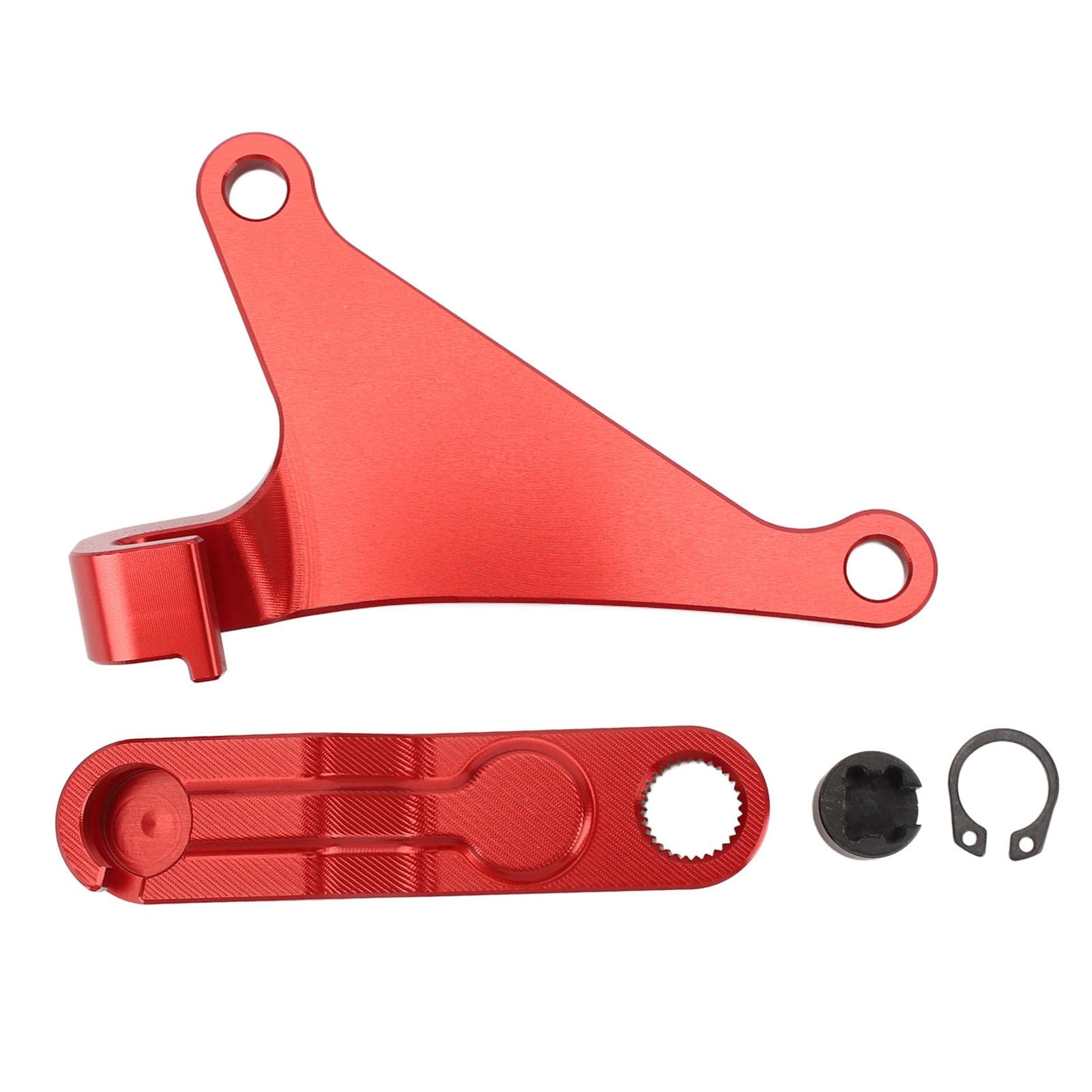 ANGGREK Kupplungsarm-Verlängerungshebelhalterung, Aluminiumlegierung, Reduziert die Kupplungszugkraft, Verbessert das Fahrerlebnis für Tenere 700, MT-07, XSR700 (Rot)
