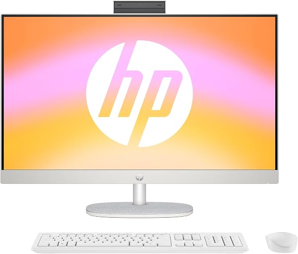 HP Ordinateur de bureau tout-en-un 27" avec Ryzen 5 et SSD