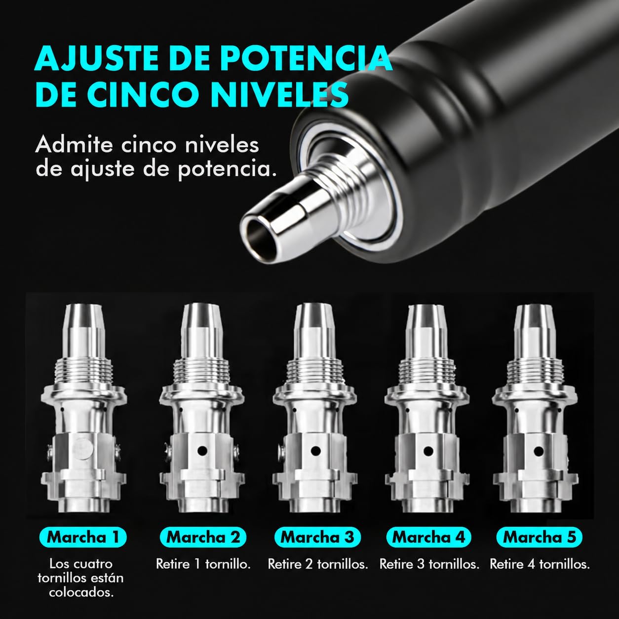 Pistola de Clavos Manual Clavadora Hormigon, 5 Velocidades Nail Gun, Pistolas de Uñas Portátil para Paredes de Cemento, Madera, Techo, Casa (Clavos No Incluidos)