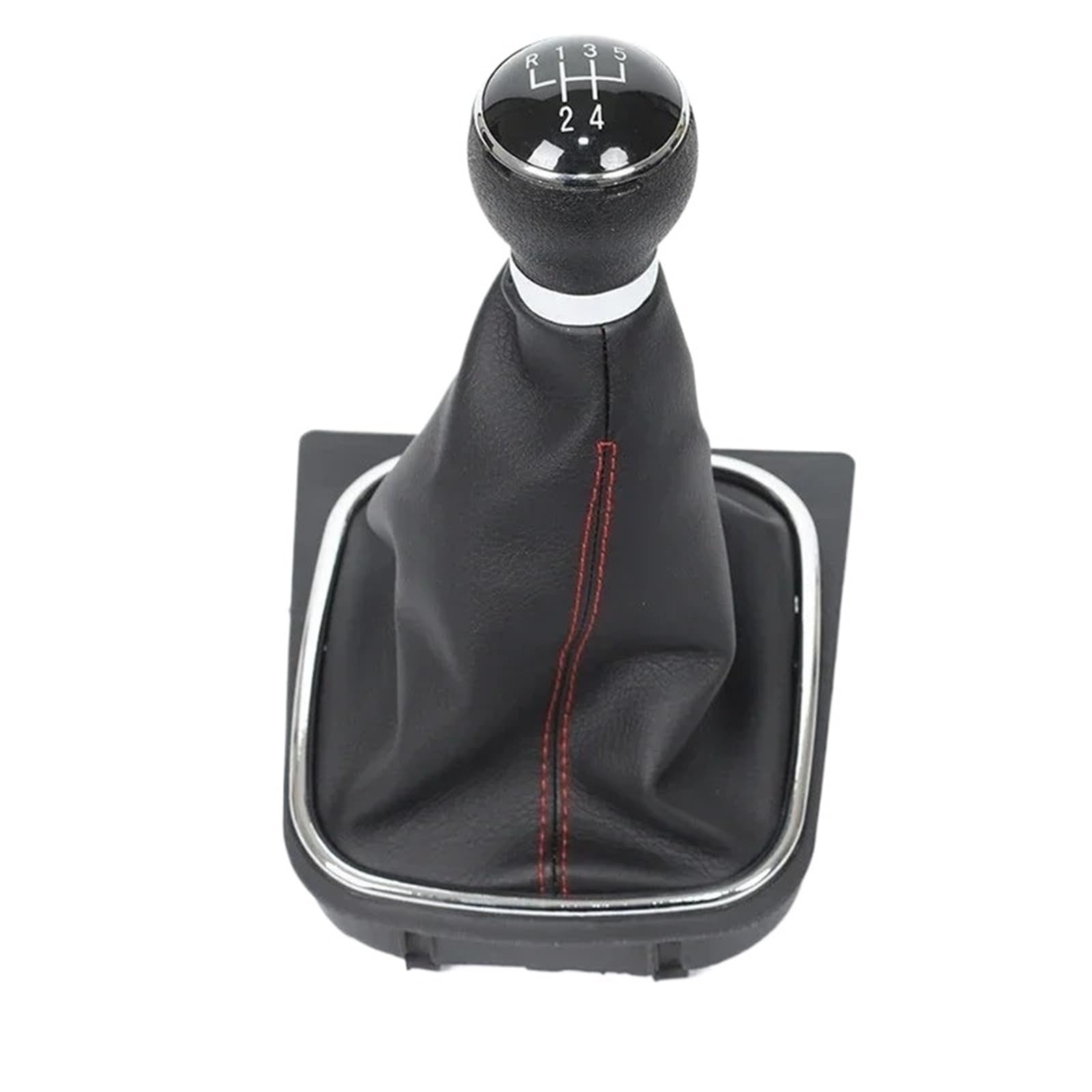 XZCVTYW 5/6 Speed Car for Golf 6 VI MK6 Jetta 5 for Golf 5 V MK5 Gear Shift Knob Lever Hand Ball Car Gear Shift Knob Head(5 Speed Red Line)