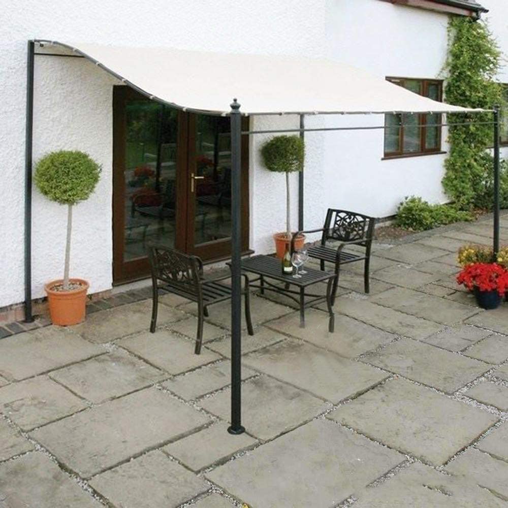Tenda per gazebo in tela, copertura superiore in tela impermeabile 300D, copertura in tessuto per tenda superiore a baldacchino impermeabile di ricambio per giardino pensile (dimensioni: 2,5x2,6)