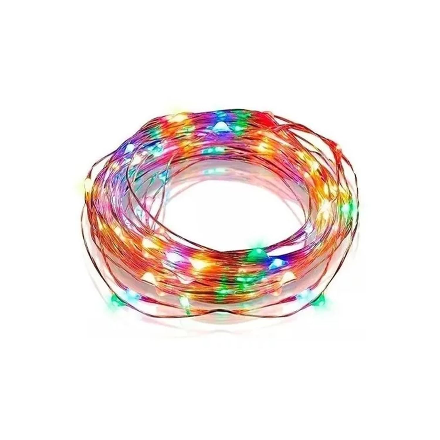 Glowster RGBY 4m LED String Lights with Copper Wire and Button Batteries, Ideal for Party Decoration and Cozy Atmosphere