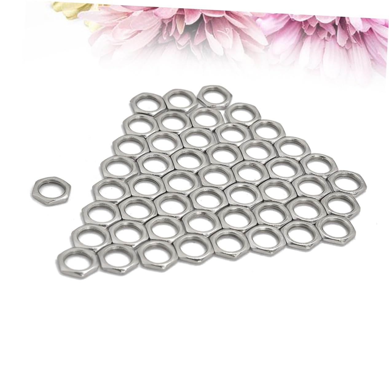 Toddmomy 8mm Fine Tooth Nut 50 Pcs Zinc Alloy Nut for Guitar Bass Jack Socket Replacement for Guitar Input Jack