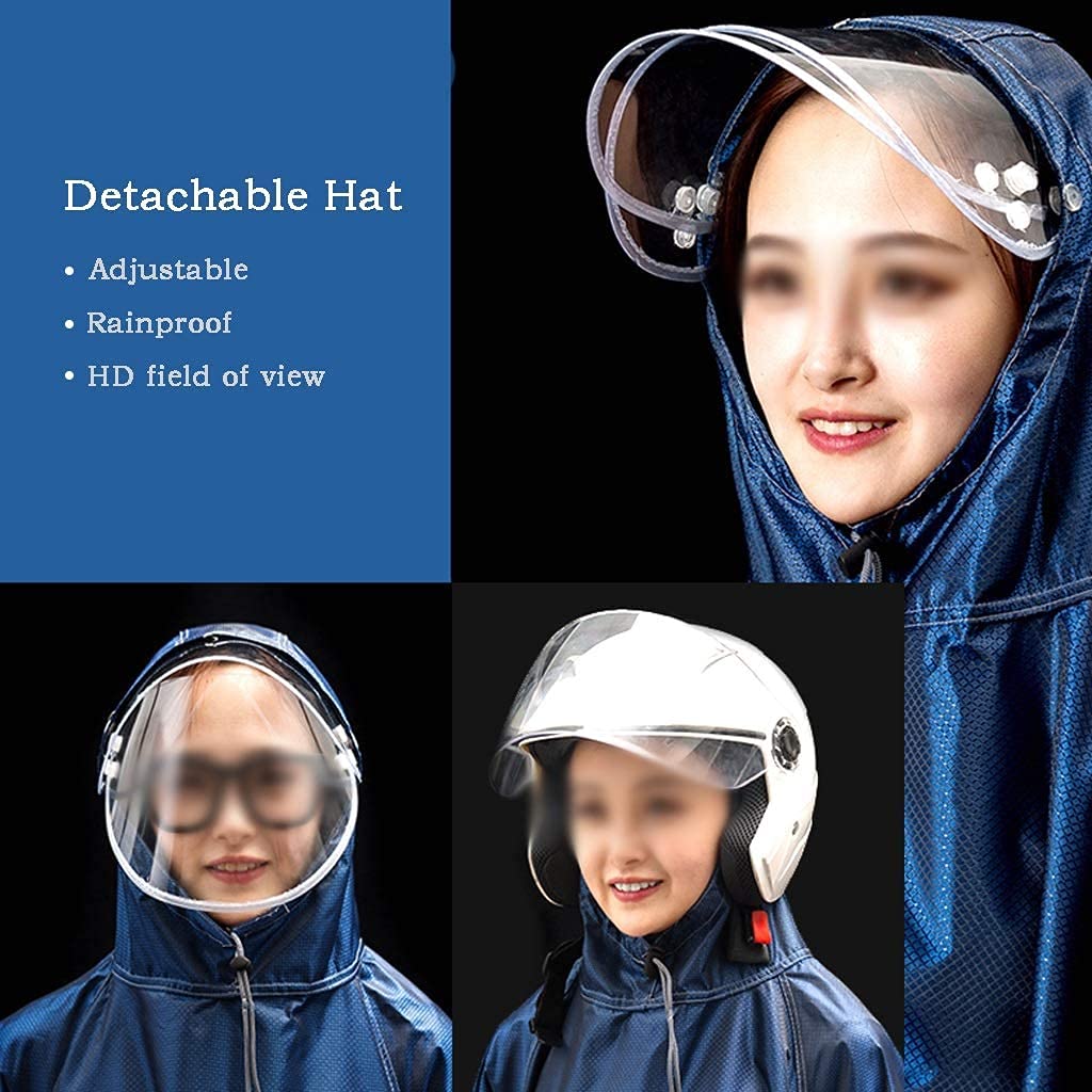 GerRit Chubasquero para bicicleta, impermeable, ponchos de lluvia, ligero, plegable, para adultos, para andar en bicicleta, caminar, acampar, 5 colores 7,30 (color: E) (A)