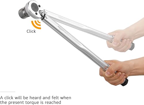 Miniatura 3 de Tienda Basics llave dinamométrica de clic de 12 pulgada, 20-150 pies-libras, 27.1-203.5 Nm