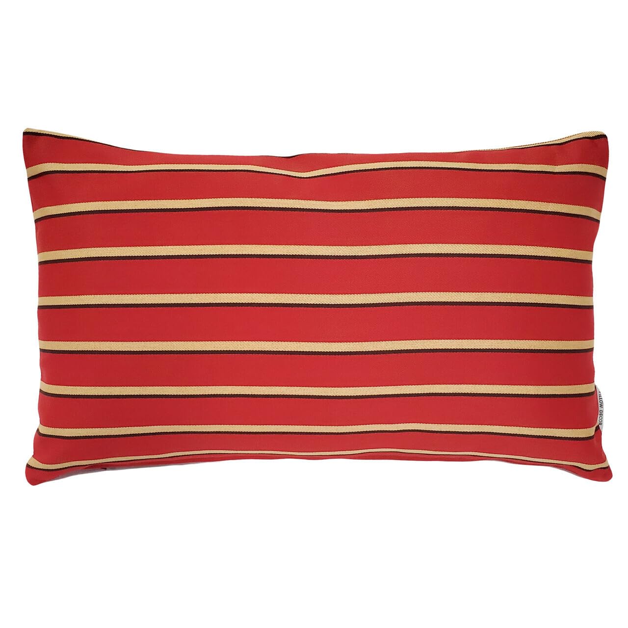 Sunbrella Harwood Crimson Outdoor Pillow 12x19