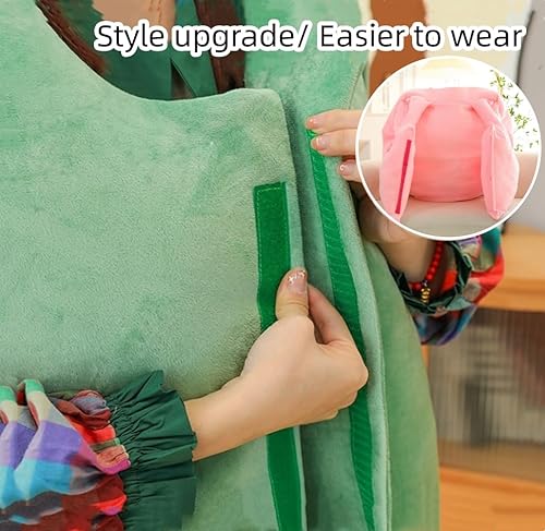 Miniatura 6 de Srutirbo Almohada portátil de concha de tortuga para adultos, disfraz de animal de peluche de linda tortuga, juguete de peluche divertido para niños