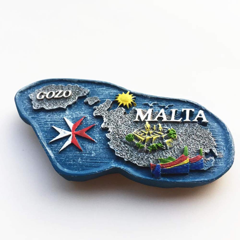 Magnete Frigorifero 3D Grecia - Souvenir Insalata Greca In Resina, Diametro 5,9 Cm - 3