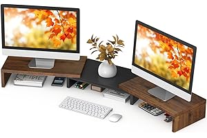 TAVR Dual Monitor Stand Riser, Laptop Computer Lifter for Desktop