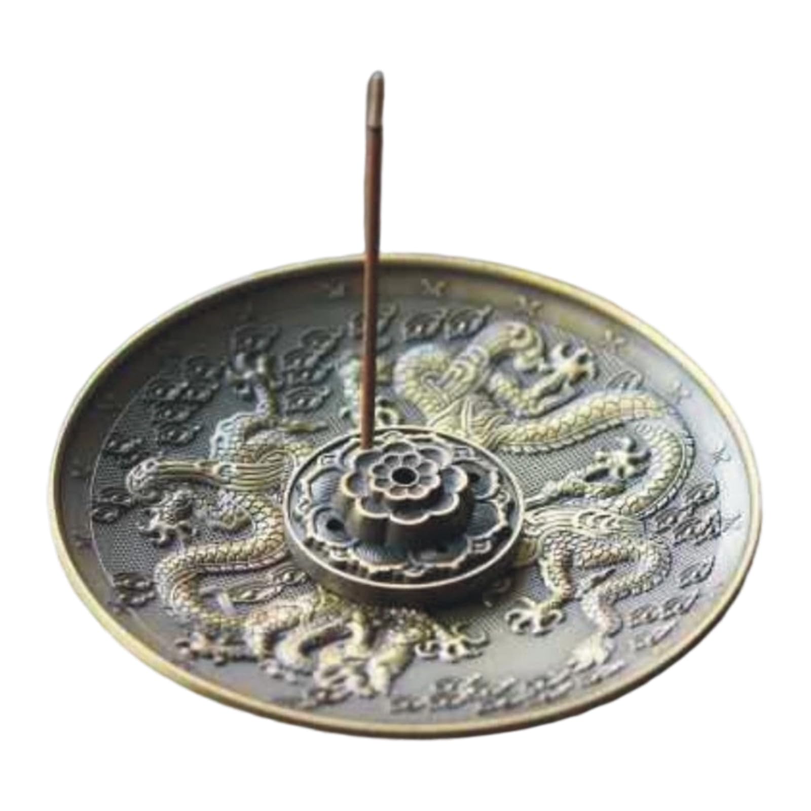TQUXNGA Emboss Incenses Holders Burners Metal Burners Detachable Incensed Tray Ashes Catcher for Meditations Tray Ashes Catcher